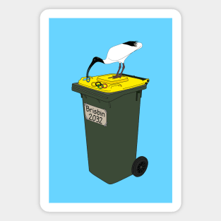 Brisbin Bin Chicken Mascot Magnet